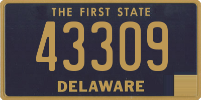 DE license plate 43309