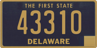 DE license plate 43310