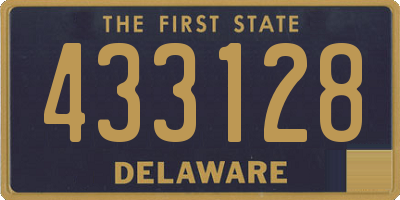 DE license plate 433128