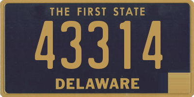 DE license plate 43314