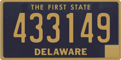 DE license plate 433149