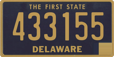 DE license plate 433155
