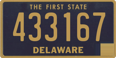 DE license plate 433167