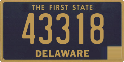 DE license plate 43318