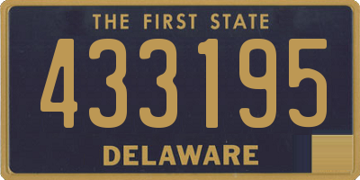 DE license plate 433195