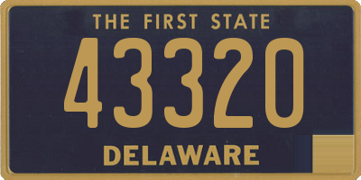 DE license plate 43320