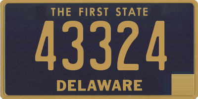 DE license plate 43324