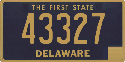 DE license plate 43327