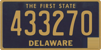DE license plate 433270