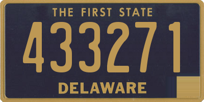 DE license plate 433271