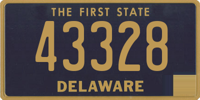 DE license plate 43328