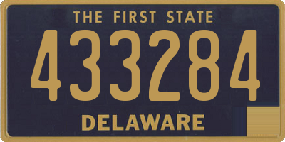 DE license plate 433284