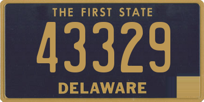 DE license plate 43329