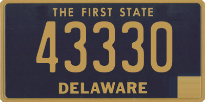 DE license plate 43330
