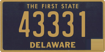 DE license plate 43331