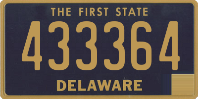 DE license plate 433364