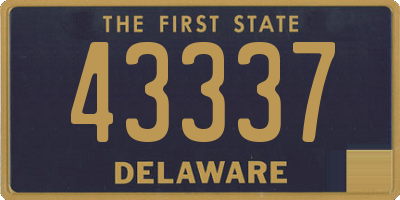 DE license plate 43337