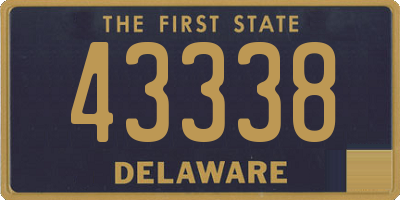 DE license plate 43338