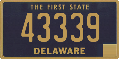 DE license plate 43339