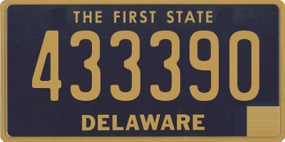DE license plate 433390