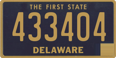 DE license plate 433404