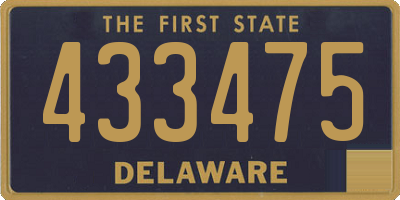DE license plate 433475