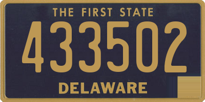 DE license plate 433502