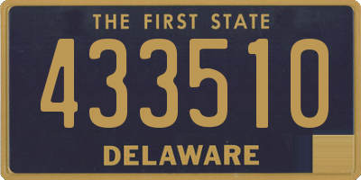 DE license plate 433510