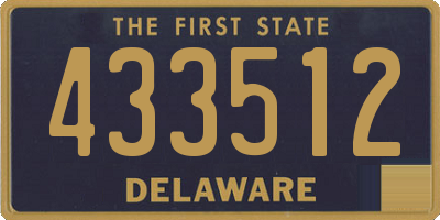 DE license plate 433512