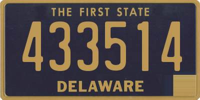 DE license plate 433514