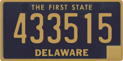DE license plate 433515