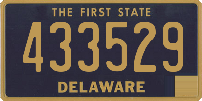 DE license plate 433529