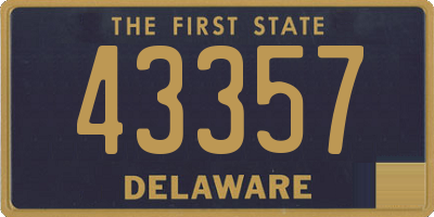 DE license plate 43357