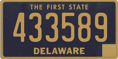 DE license plate 433589