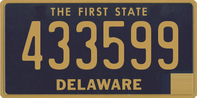 DE license plate 433599