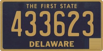 DE license plate 433623