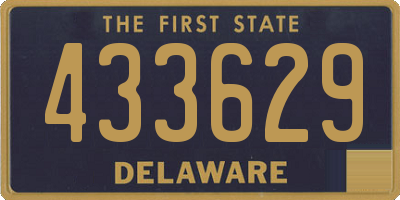 DE license plate 433629