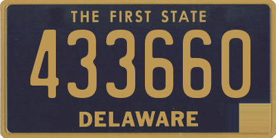 DE license plate 433660