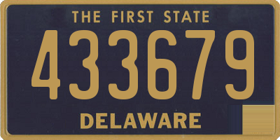DE license plate 433679