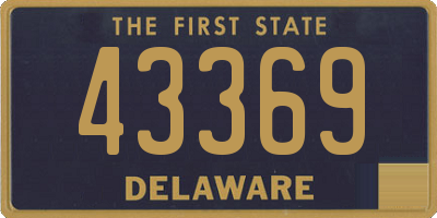 DE license plate 43369
