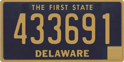 DE license plate 433691