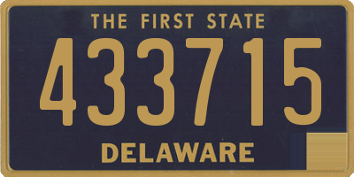 DE license plate 433715