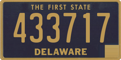 DE license plate 433717