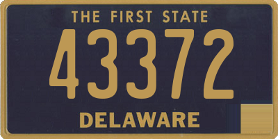 DE license plate 43372