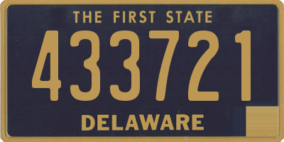 DE license plate 433721