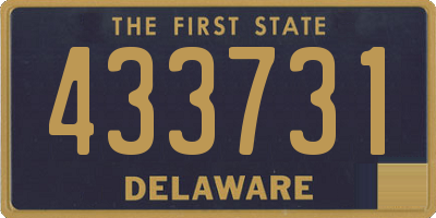 DE license plate 433731