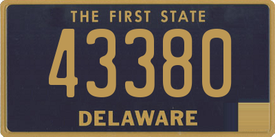 DE license plate 43380