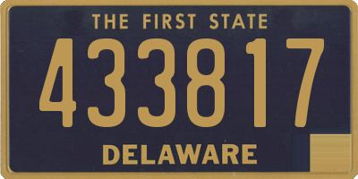 DE license plate 433817