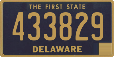 DE license plate 433829