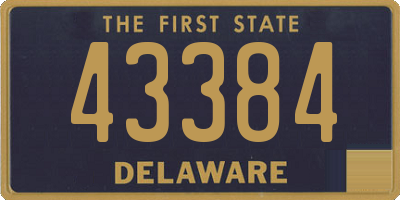 DE license plate 43384